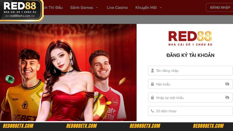 Hướng dẫn thành viên các bước đăng ký RED88 chuẩn chỉ nhất